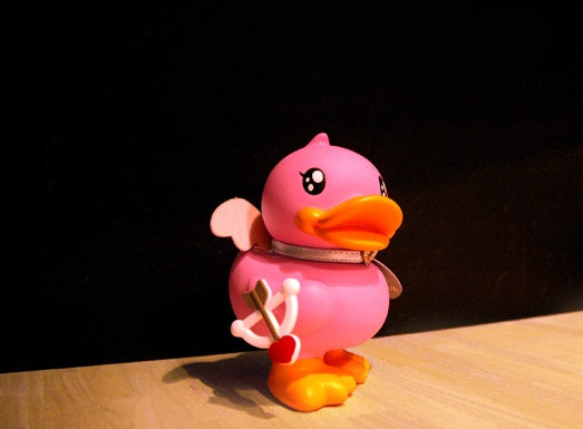 Tirelire Canard Rose Cupidon