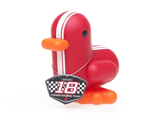 Tirelire Canard Rouge Racer Canar | Tirelires design canard couleur fun